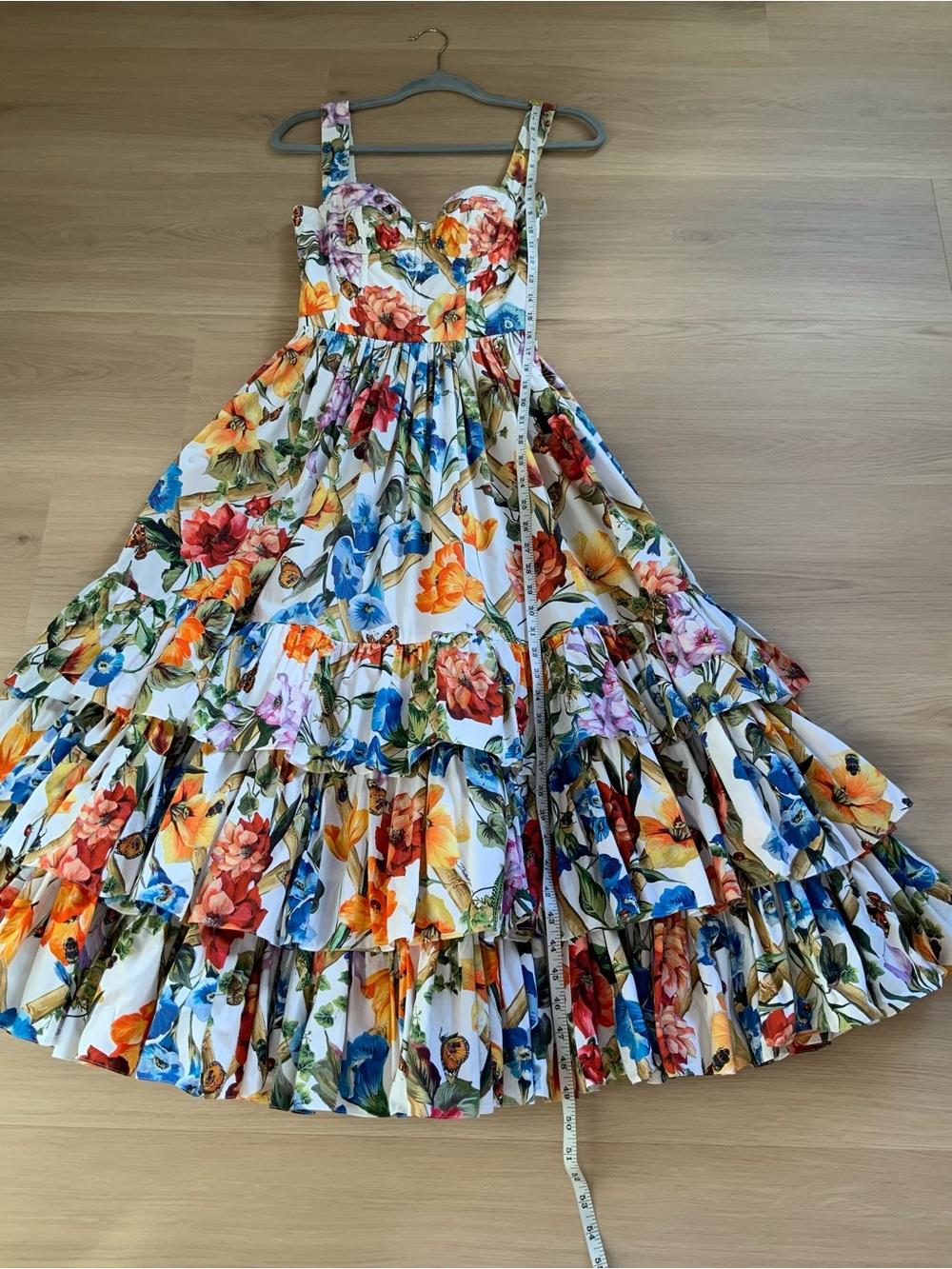 DOLCE & GABBANA Flower print cotton poplin dress - Picture 3 of 9
